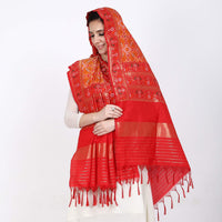 KAPAAHA Women's  Woven Silk Blend Patola Dupatta/Chunni