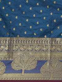 Pandadi Saree Women's  Banarasi Silk Saree With Unstitched Blouse Piece