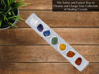 Selenite Crystal Charging Plate For Crystals And Healing Stones, 7.5