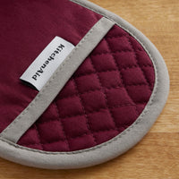 KitchenAid Asteroid Pot Holder 2-Pack Set, Boysenberry Purple, 6.5