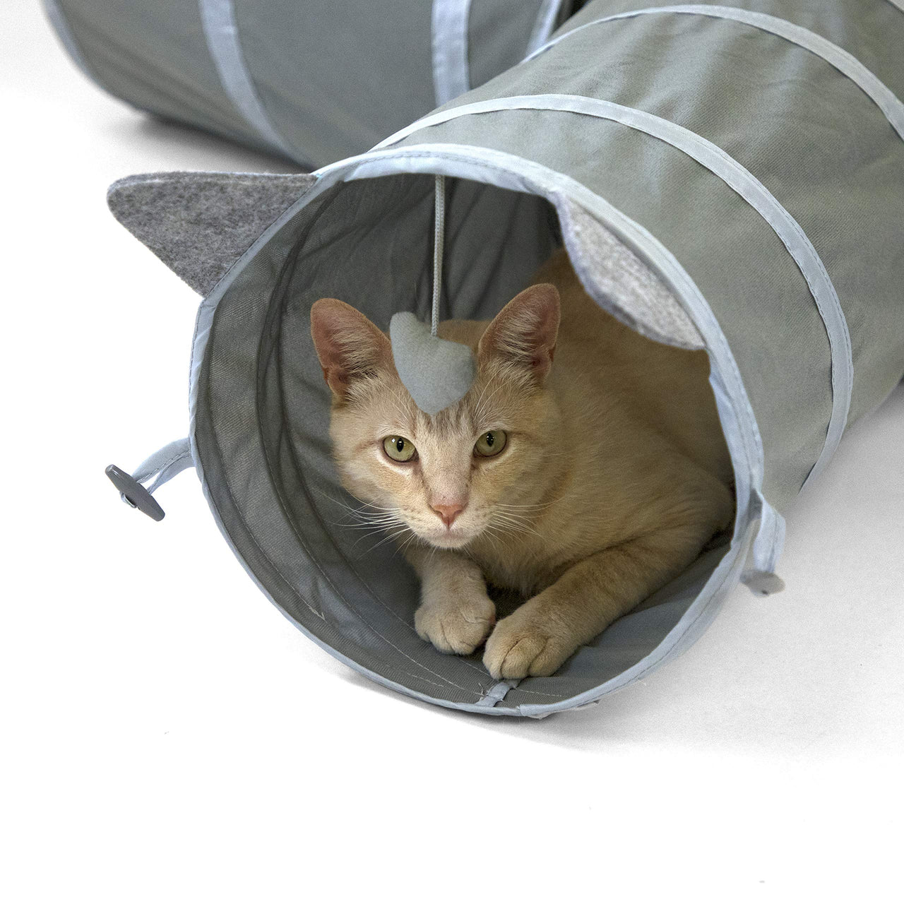 Kitty City Cat Tunnel, Cat Bed, Tunnel, Cat and Kitty Toys Gray Tunnel