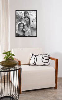 MCS Trendsetter 20x28 Poster Frame Black High-Gloss, Vertical & Horizontal Wall Hanging Large Picture Frame for Photos, Posters & Art Prints (1-Pack) 20 x 28 in Single