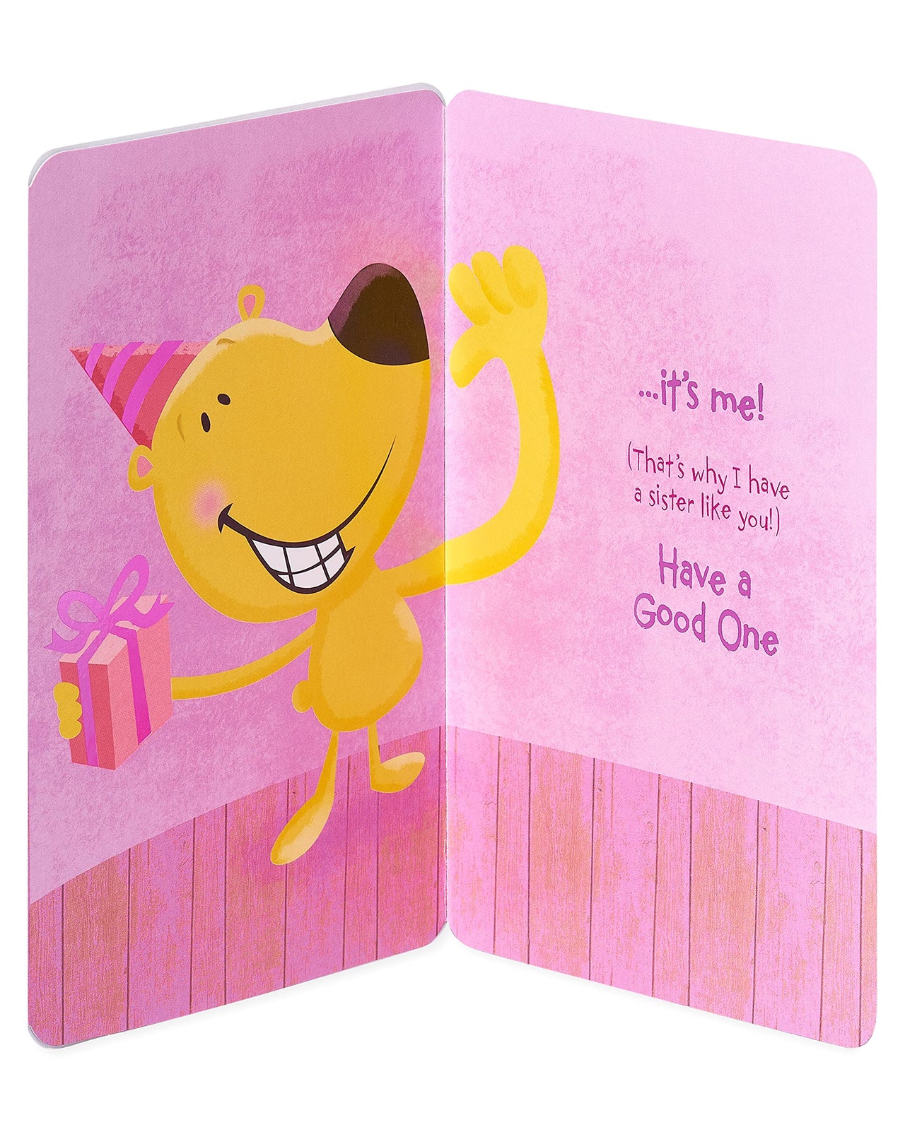 American Greetings Birthday Card for Sister (Bear with Gift) Bear with Gift