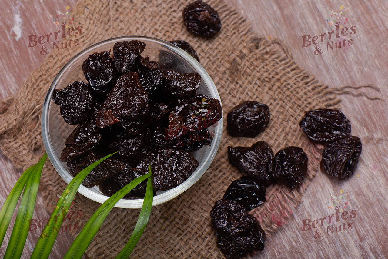 Berries And Nuts Dried Prunes-200 Grams|Rich In Fiber,Antioxidants,No Added Sugar|Pitted Prunes|California Prunes|Dried Plums