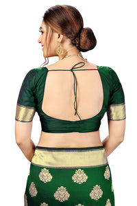 PANASH TRENDS Women's  Kanchipuram Banarasi Art Silk Saree with Blouse Piece