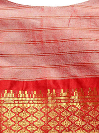 Satrani Women's Poly Silk Woven Saree With Unstitched Blouse Piece