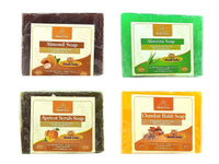 Khadi Pure Almond, Aloe Vera, Apricot & Chandan Haldi Soap, 125 g (Pack of 4)