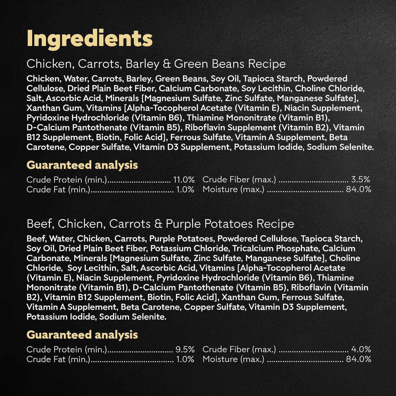 CESAR WHOLESOME BOWLS Adult Soft Wet Dog Food, Chicken, Carrots, Barley & Green Beans Recipe and Beef, Chicken, Purple Potatoes & Carrots Recipe Variety Pack, 3oz., Pack of 6