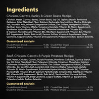 CESAR WHOLESOME BOWLS Adult Soft Wet Dog Food, Chicken, Carrots, Barley & Green Beans Recipe and Beef, Chicken, Purple Potatoes & Carrots Recipe Variety Pack, 3oz., Pack of 6