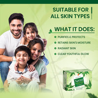 Ozone Neem Bathing Bar | Anti-Bacterial Soap for Acne & Rashes | Enriched with Neem, Coconut Oil & Castor Oil | Paraben-Free | 125g (Pack of 6)