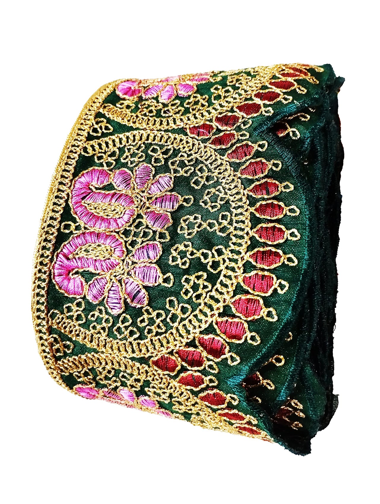 CARTZEYE Embroidery Heavy Work Trim Lace Border for Saree, Kurti, Dresses, Bandhani, Lehenga, Decorative Ribbon