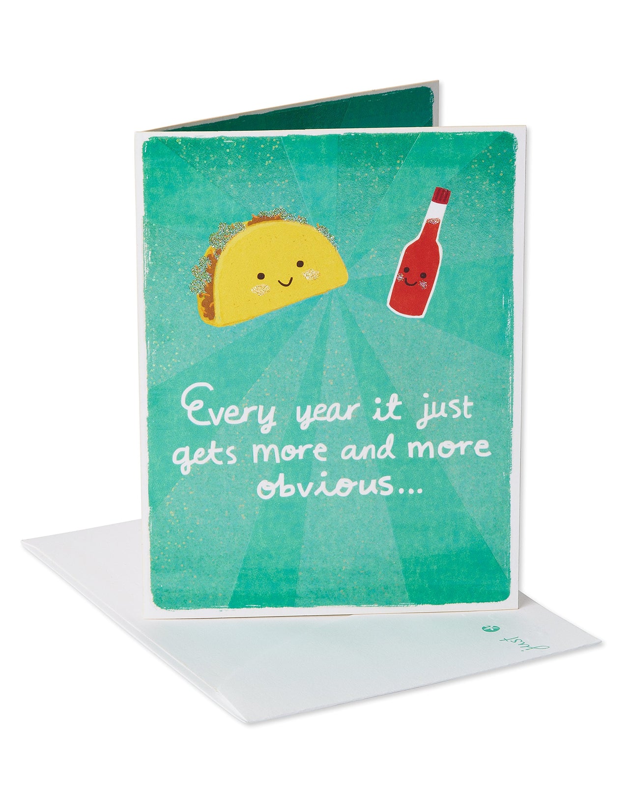 American Greetings Funny Anniversary Card for Couple (Taco and Hot Sauce)