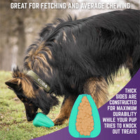 Chew King Premium Treat Dog Toy, XL, Extremely Durable Natural Rubber Toy, Pack of 2, All Breed Sizes X-Large - 2 pack