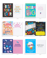 American Greetings Deluxe Kids Birthday Card Assortment, Bright and Cheerful Designs (40-Count)