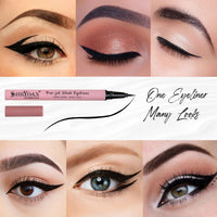 Shryoan Pro-Jet Sleek Black Eyeliner | Intense Black Finish |Quick Dry Formula |24-Hour Smudge-Proof Wear | Ideal for Professional and Everyday Use| 1.25g