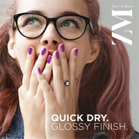 ZM Breathable Nail Enamel Glossy Finish & Water Permeable, Berry Yogurt- 6 ml
