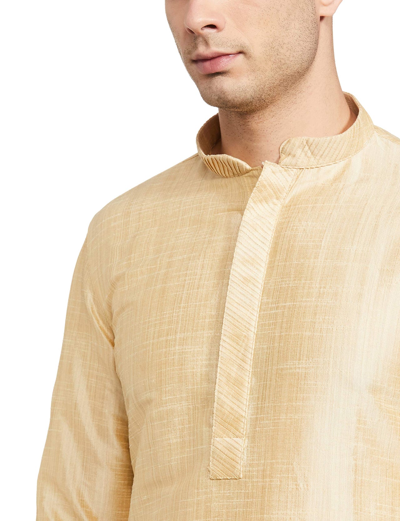 Manyavar Men's  Regular Fit Kurta & Churidar Set