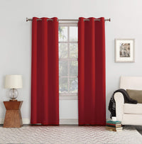 Sun Zero Easton Energy Saving Blackout Grommet Curtain Panel, 40
