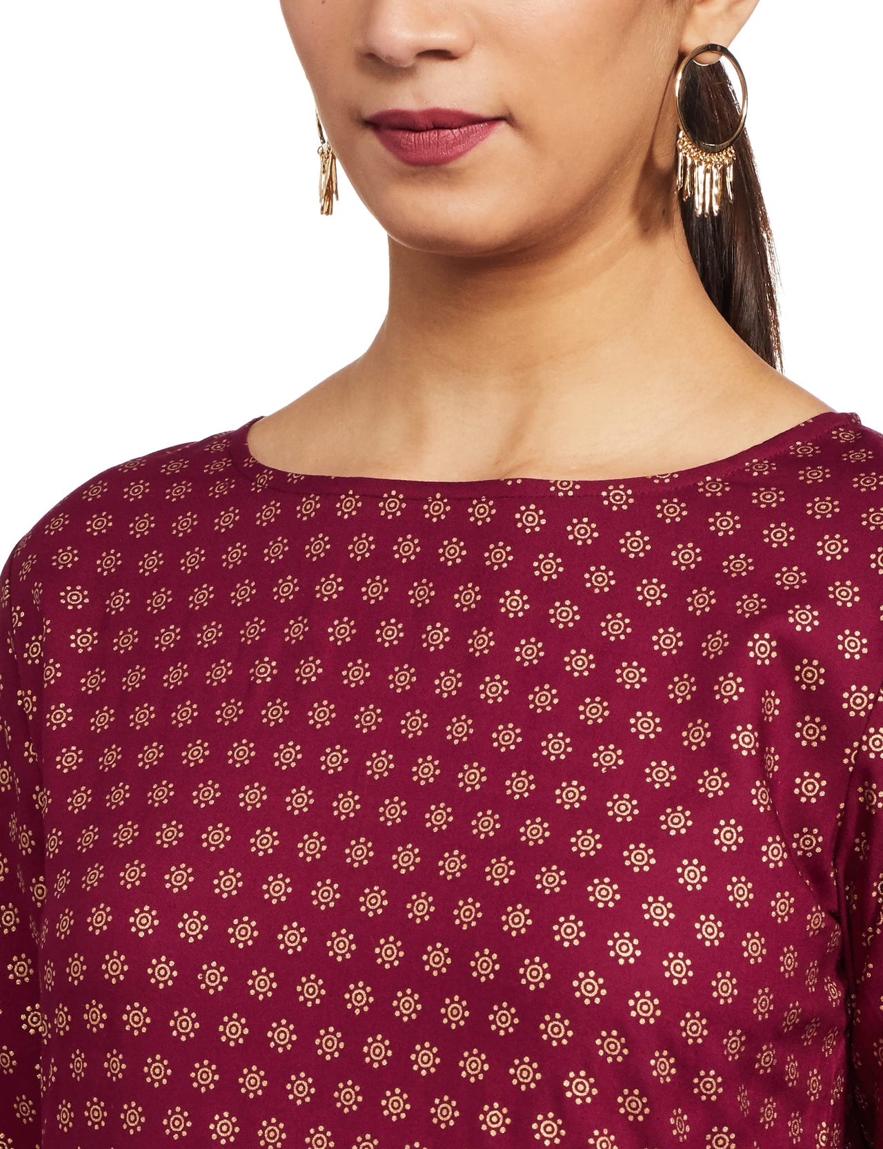 Amazon Brand - Tavasya Women Rayon Festive Kurti