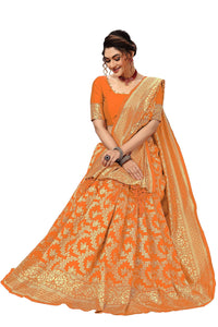 Nivah Fashion Women's  Banarasi Art Silk Saree with Blouse Piece