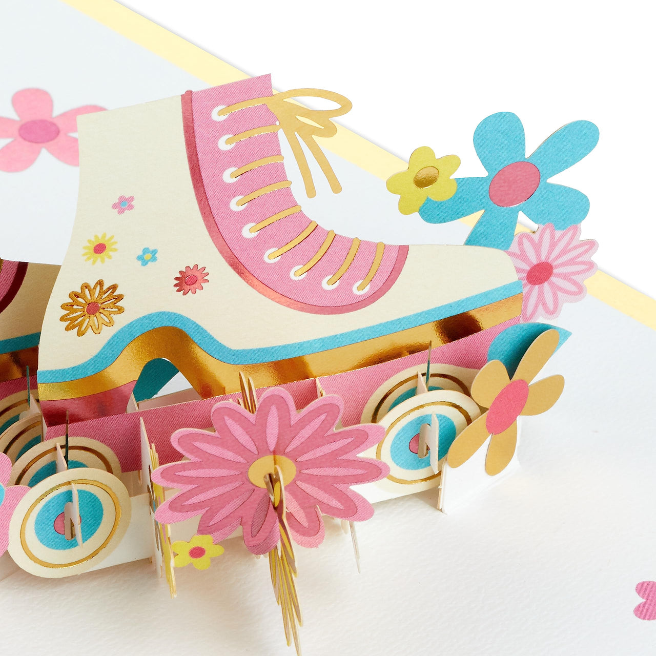 Hallmark Signature Paper Wonder Pop Up Birthday Card or Friendship Card (Roller Skates) Roller Skates