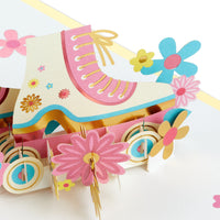 Hallmark Signature Paper Wonder Pop Up Birthday Card or Friendship Card (Roller Skates) Roller Skates