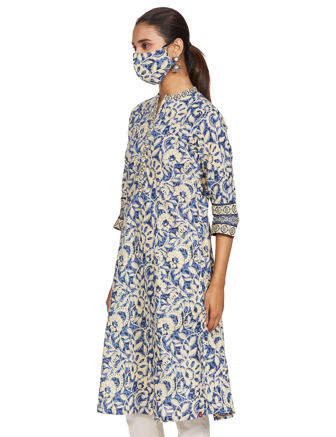 BIBA Women's  Cotton Regular Kurta