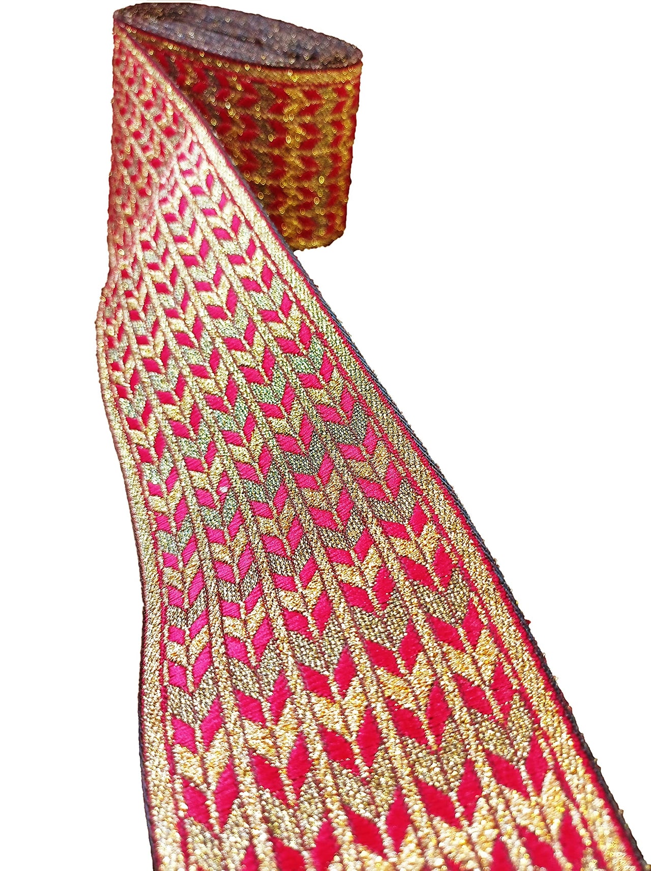 CARTZEYE Women's  Saree Falls Lace Border Reel Jacquard Woven Heavy Design Work for Saree, Kurti, Dresses, Bandhani, Lehenga, Decorative Ribbon