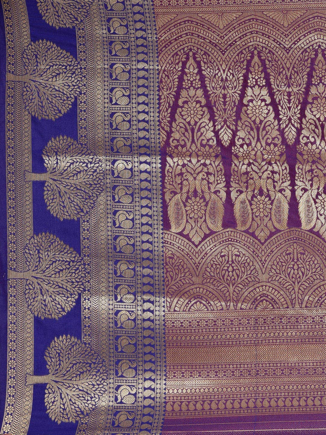 Pandadi Saree Women's  Banarasi Silk Saree With Unstitched Blouse Piece