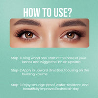 Beauty Berry Twin Turbo Volumizing and Lengthening Mascara – Black, 15ml | Long Lasting, Lightweight, Quick Drying, Smudge Proof & Waterproof | 2-in-1 Mascara for Women