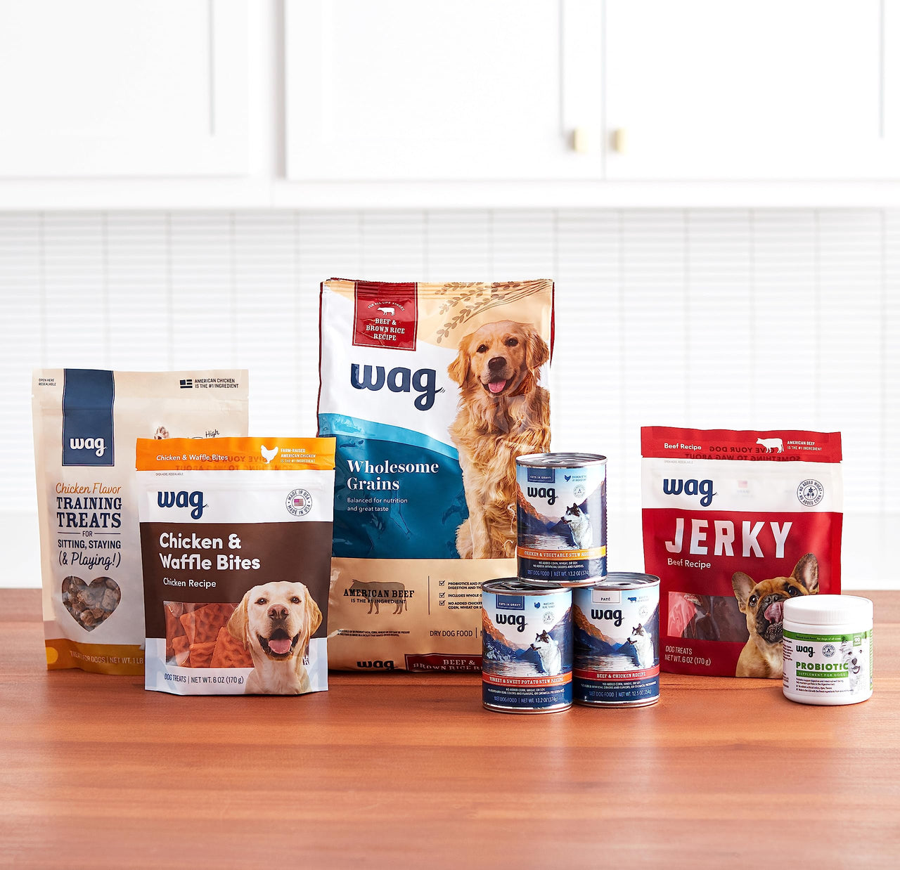 Wag Probiotic Supplement Chews for Dogs, Natural Duck Flavor, 160 count