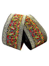 CARTZEYE Women's  Saree Falls Lace Border Reel Jacquard Woven Heavy Design Work for Saree, Kurti, Dresses, Bandhani, Lehenga, Decorative Ribbon