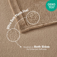 Sleep Philosophy True North Fleece Sheet Set Full, Solid Color, Warm & Plush Sheets Soft Fleece Bedding Full Size Sheets, Fitted Pocket Fits Up to 16