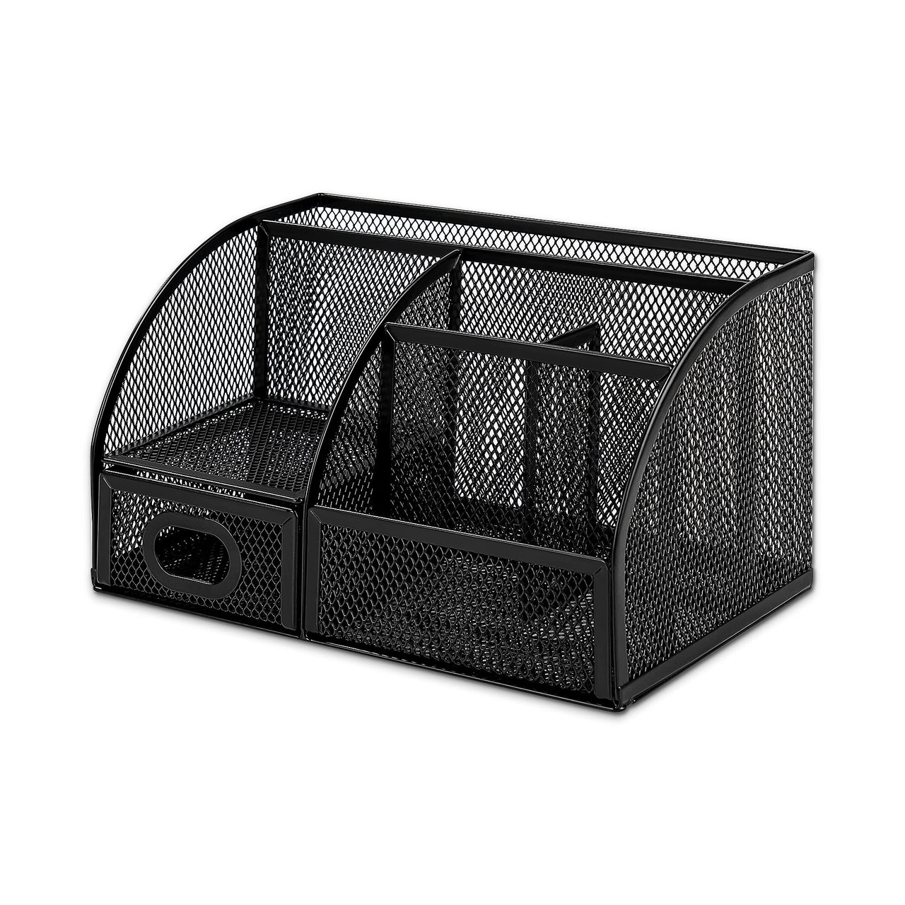 Basics Mesh Pen Holder and Organizer, Black, ‎9.1" x 5.9" x 5.5'' Pen Holder Organizer