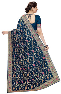 PANASH TRENDS Women's  Banarasi Barfi Silk Saree With Blouse Piece