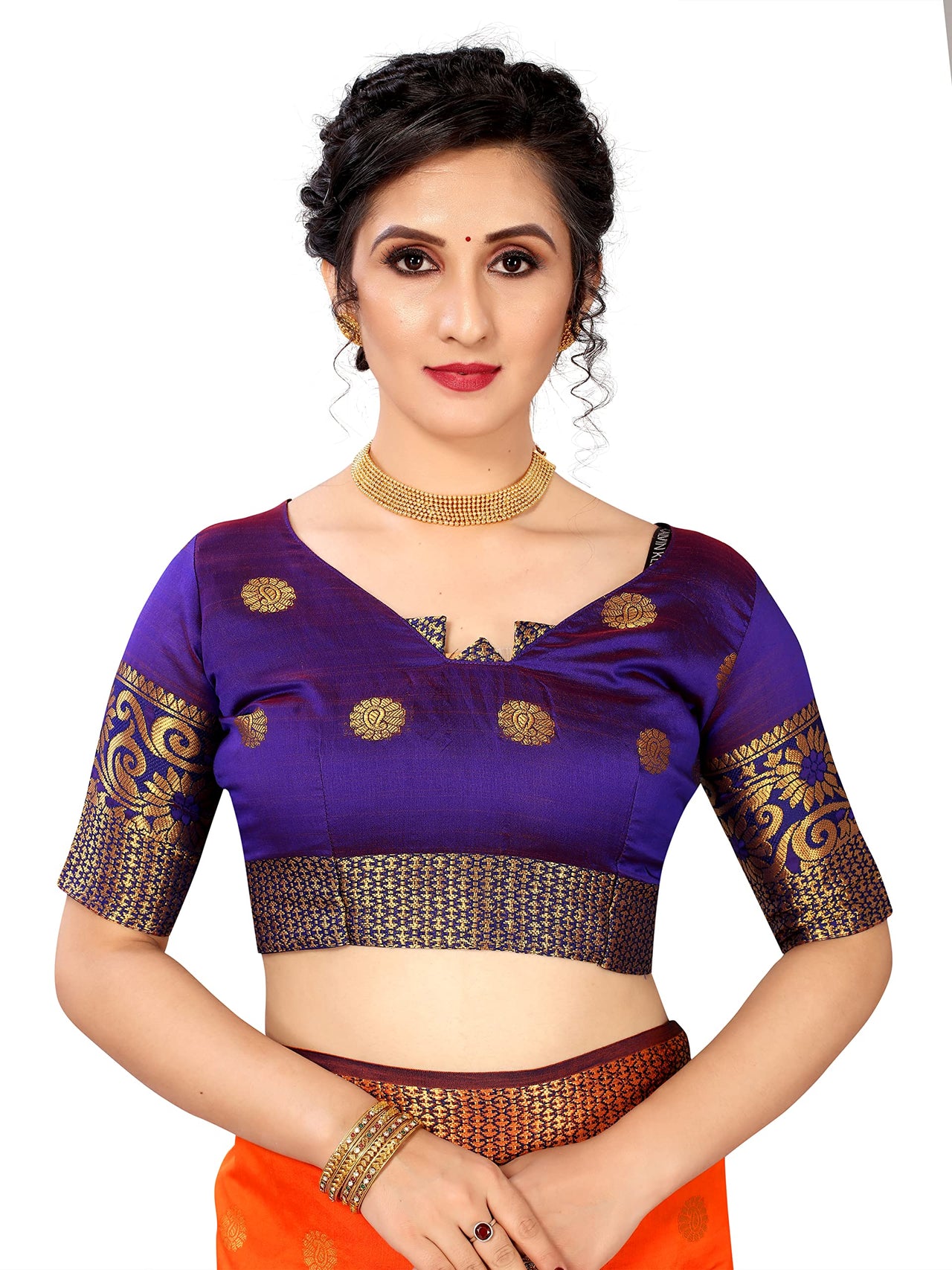 Regolith Designer Sarees for women banarasi silk saree with fancy saree no blouse Piece