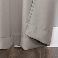 Sun Zero Easton Energy Saving Blackout Rod Pocket Curtain Panel, 40