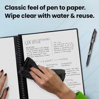 Rocketbook Core Reusable Smart Notebook | Innovative, Eco-Friendly, Digitally Connected Notebook with Cloud Sharing Capabilities | Lined, 6