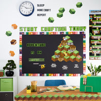 Eureka Minecraft Life Lessons Vertical Classroom Banner for Teachers, 12