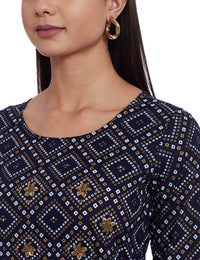 Ayukta Women Straight Kurti with Skirt