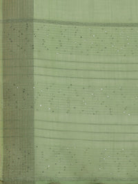 DUNGRANI Women's  Linen Saree With Blouse Piece