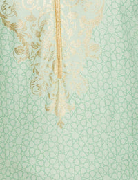 Aurelia Women's  Rayon Straight Kurta Light Green M