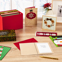 Hallmark Boxed Handmade Christmas Cards Assortment (Set of 20 Special Holiday Greeting Cards and Envelopes) (1XPX5639)
