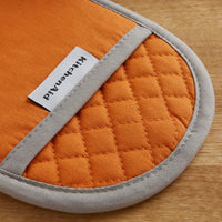 KitchenAid Asteroid Pot Holder 2-Pack Set, Honey Orange, 6.5