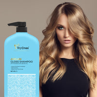 TryOnes Moroccan Argan Oil Shampoo For Frizz Free, Soft Hair. With Argan Oil For Hair. Paraben Free Shampoo for Women & Men_1000 ml