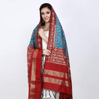 KAPAAHA Women's  Woven Design Silk Blend Dupatta Free Size