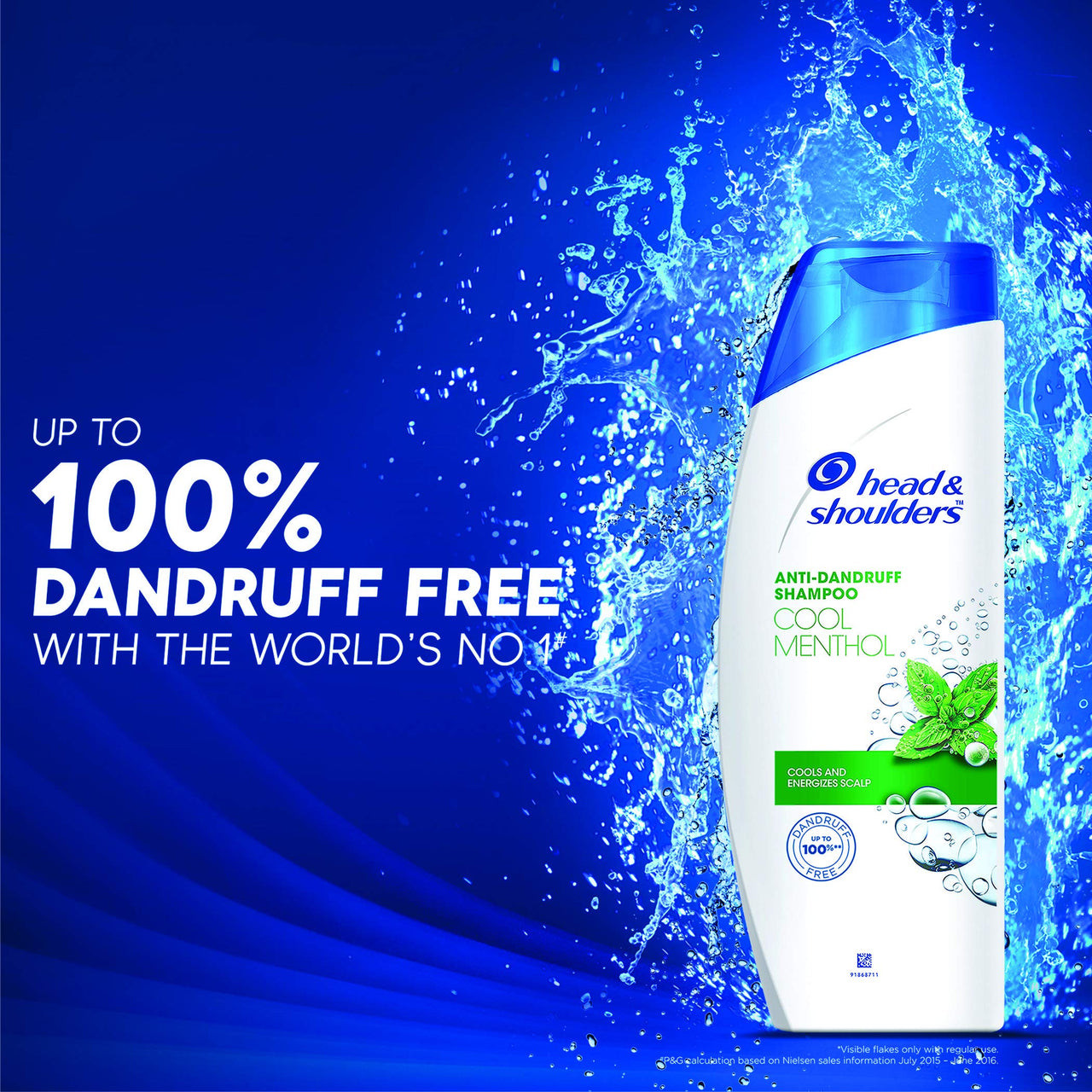 Head & Shoulders, Anti Dandruff Shampoo, Cool Menthol, 180 ML & Head & Shoulders, Anti Dandruff Shampoo, Lemon Fresh, 180 ML