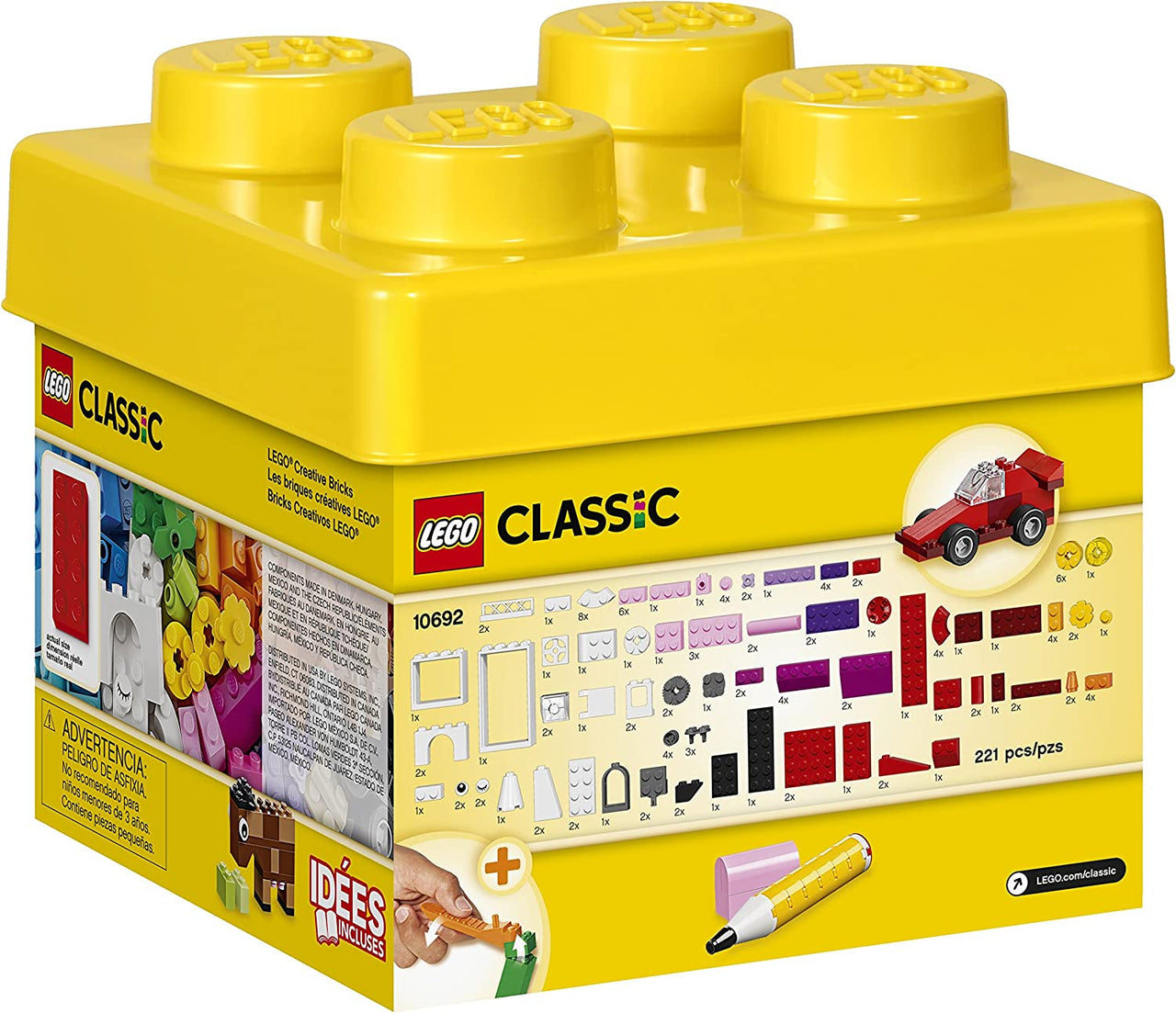 LEGO Classic Creative Bricks 10692 Building Blocks, Learning Toy (221 Pieces)