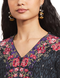 BIBA Women's  Cotton Salwar Kurta Dupatta