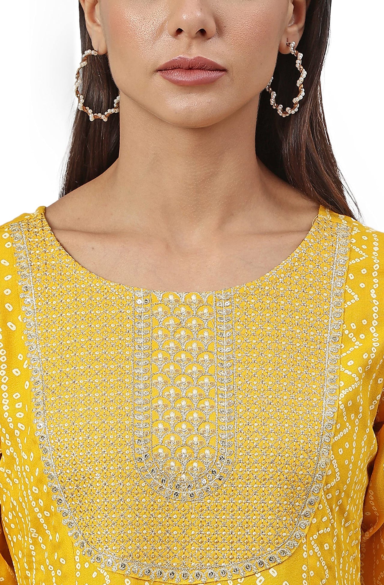 Janasya Women's  Cotton A-Line Kurta with Pant and Dupatta